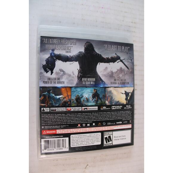Middle-Earth: Shadow of Mordor (Sony PlayStation 3, PS3) Authentic, complete - Picture 3 of 9